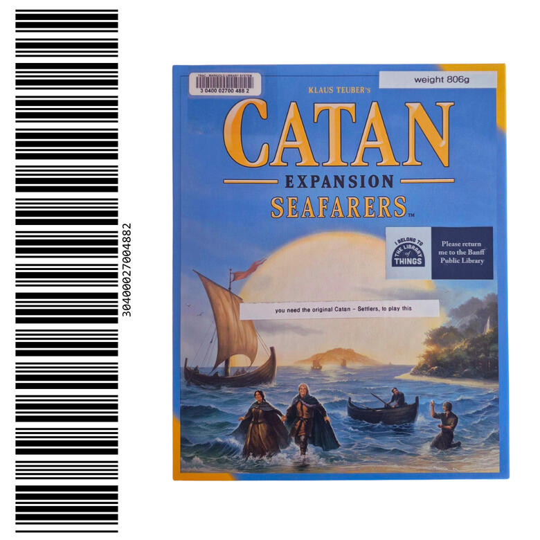 Catan Seafarers Expansion Wooden Display Shelf/Drawer