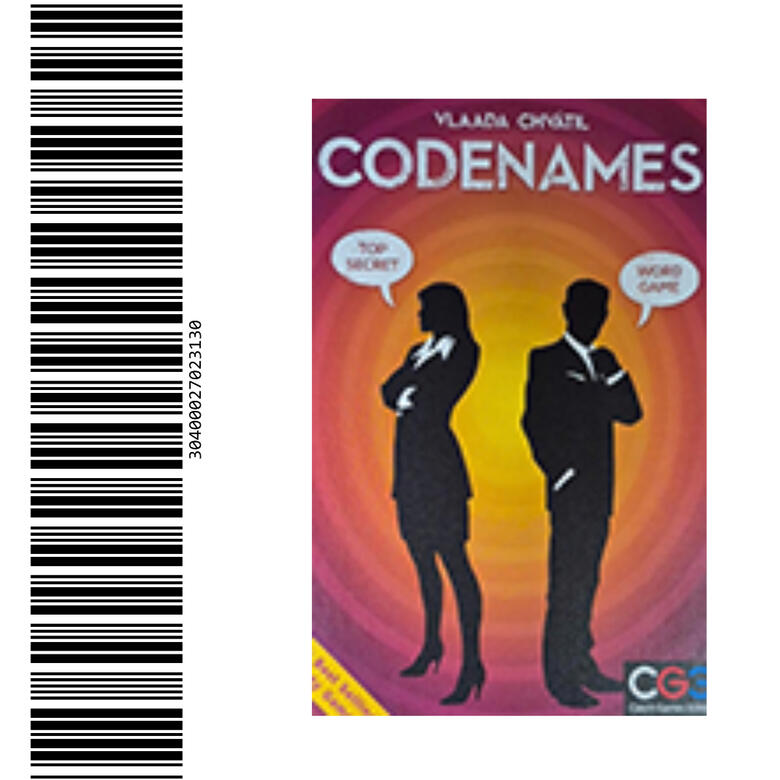 Codenames Game Wooden Display Shelf/Drawer