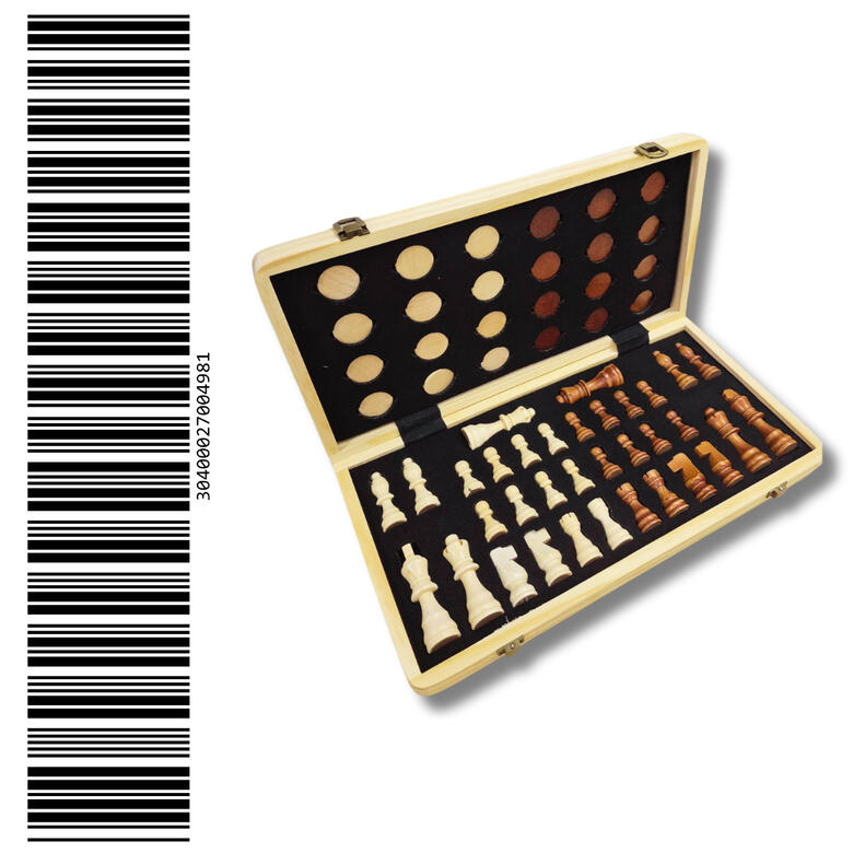 Chess Set 2 Wooden Display Shelf/Drawer