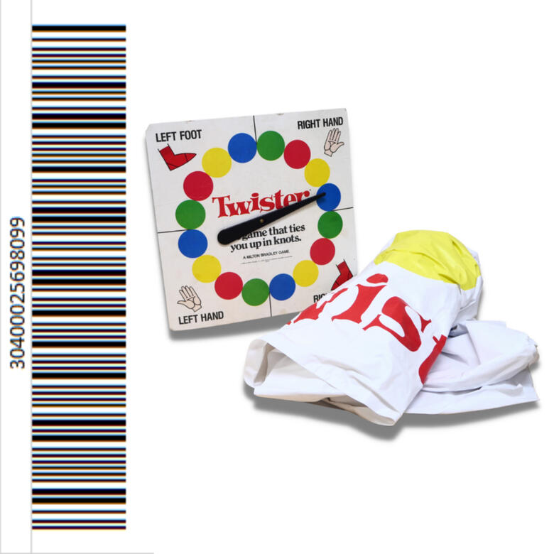 Twister Game Wooden Display Shelf/Drawer