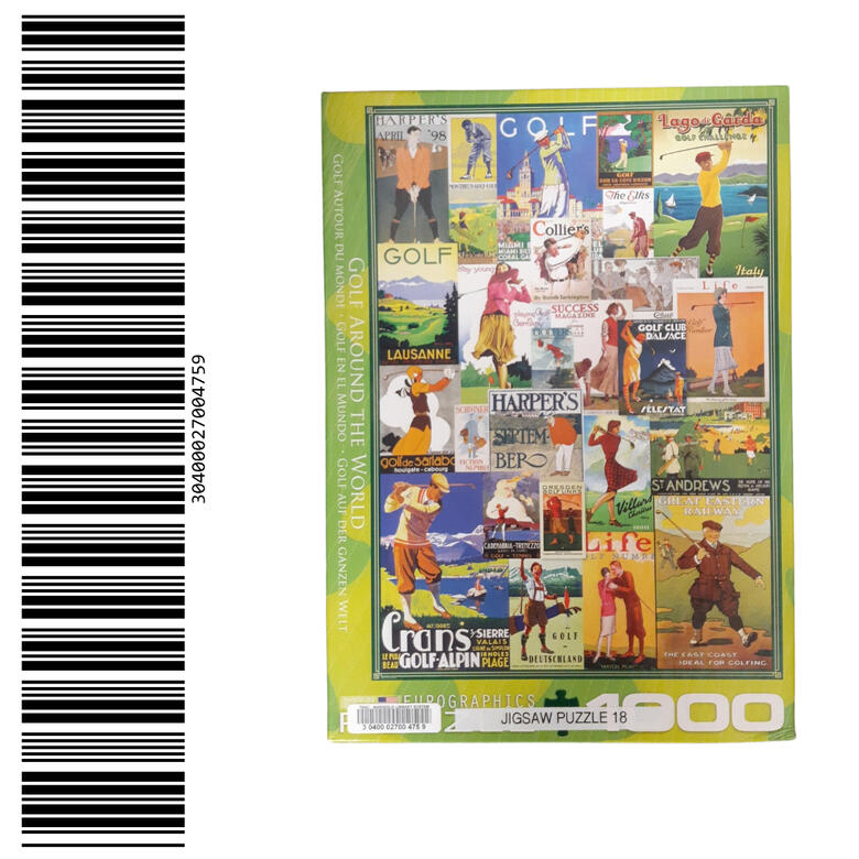 Jigsaw Puzzle 18 Wooden Display Shelf/Drawer